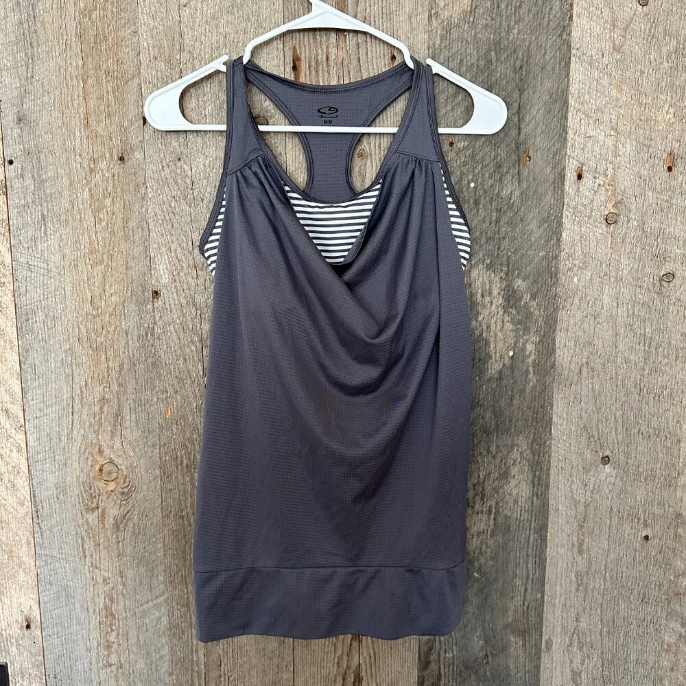 Champion 2 in1 Sports Bra Tank Top Built In - Picture 2 of 5